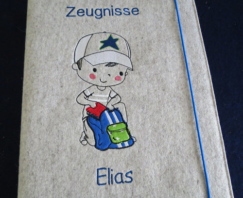 Zeugnismappe ♥♥ ♥♥ Modell Elias
