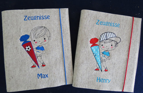 Zeugnismappe ♥♥ ♥♥ Modell Henry oder Max