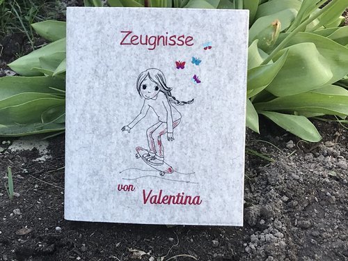 Zeugnismappe ♥♥ ♥♥ Modell Valentina