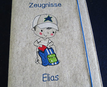 Zeugnismappe ♥♥ ♥♥ Modell Elias