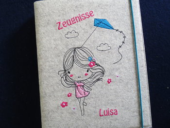 Zeugnismappe ♥♥ ♥♥ Modell Luisa
